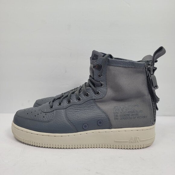 Nike SF Air Force 1 Mid Men's Dark Grey Sneakers 917753-004 US Size 9.5 - Picture 2 of 8